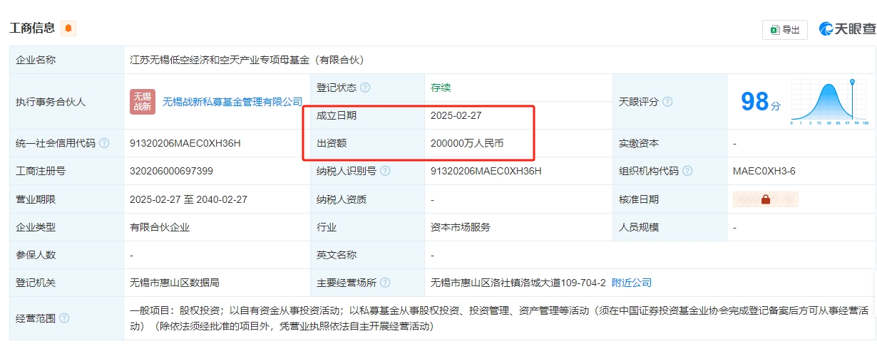 无锡、杭州、海南等地加码低空经济，设立数十亿产业基金(图1)
