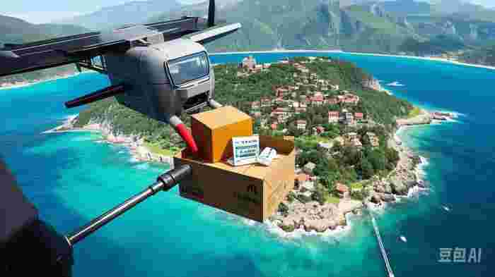 【银翼穿云递暖意 智慧物流润深山】  ——安徽深山海岛迎来"空中信使"