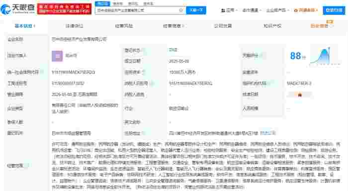 巴中低空经济产业发展有限公司 百科(图1)