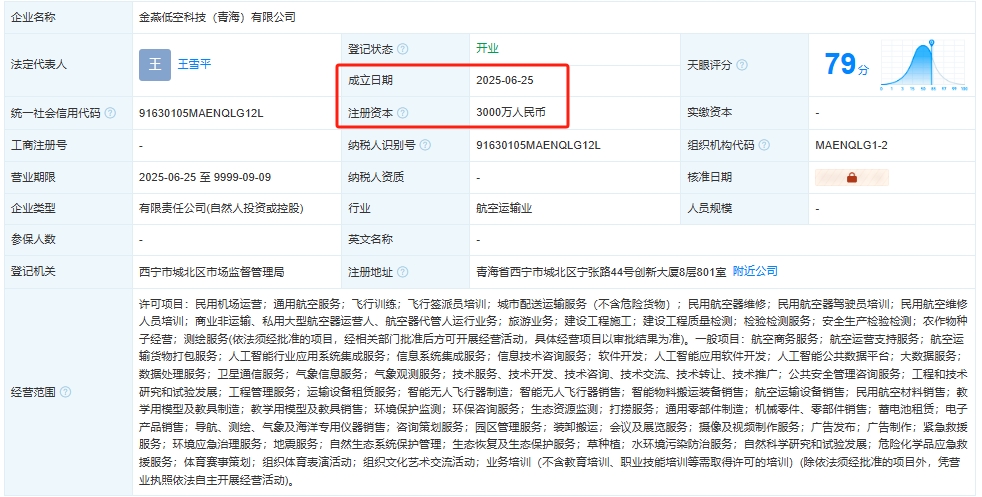 金燕低空科技（青海）有限公司 百科(图1)