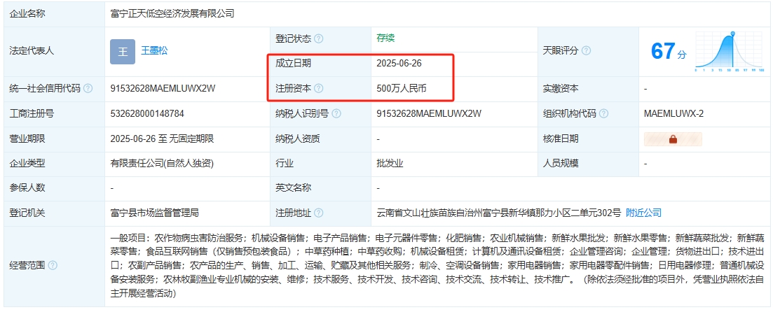 富宁正天低空经济发展有限公司 百科(图1)