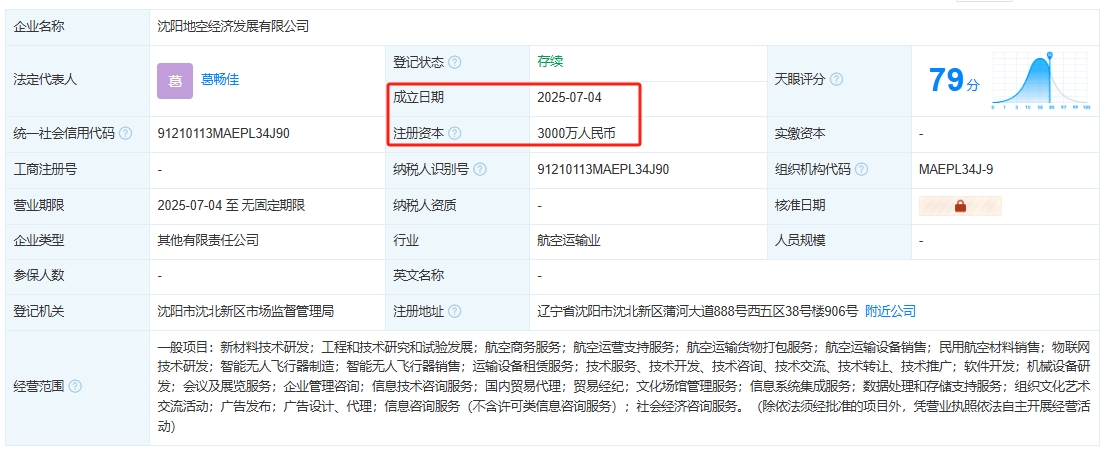 沈阳地空经济发展有限公司 百科(图1)