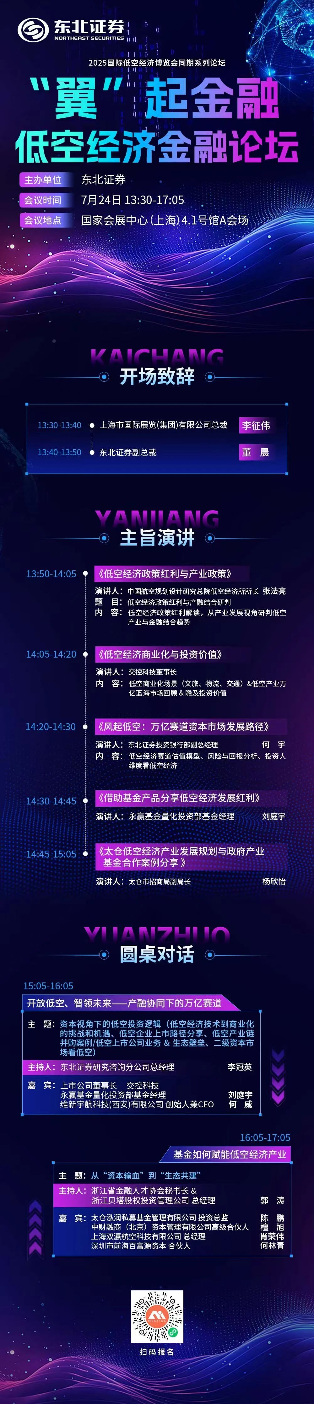 同期活动丨“翼”起金融—低空经济金融论坛 由东北证券主办，邀您报名(图1)