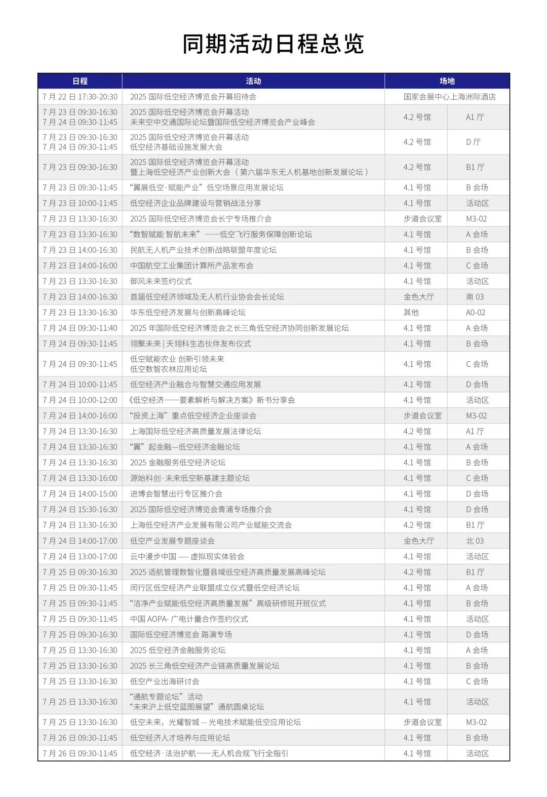 倒计时3天丨最新展馆平面图、会议排期、展商名录，2025国际低空经济博览会邀您逛展(图5)