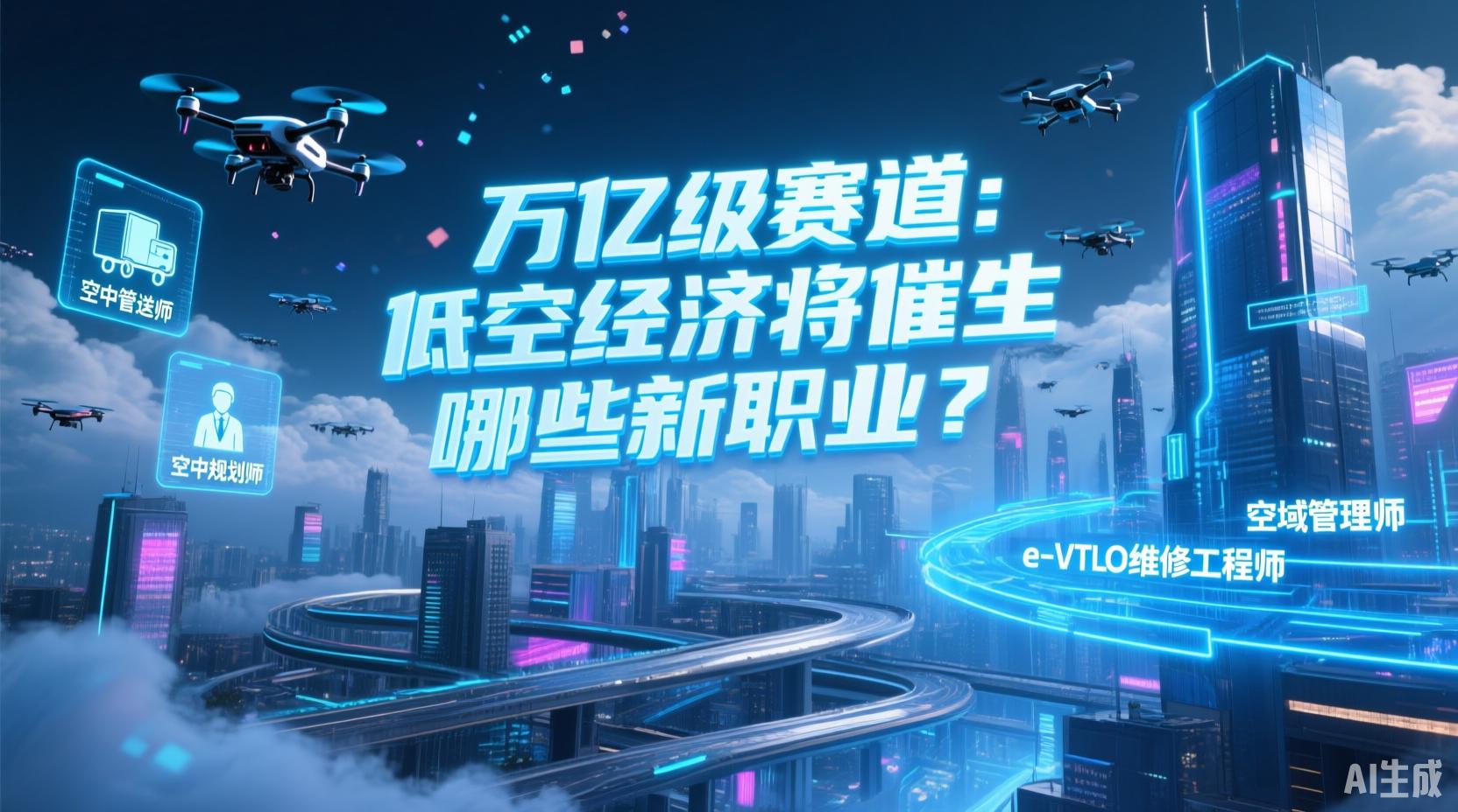 万亿级赛道，低空经济将催生哪些新职业？(图1)