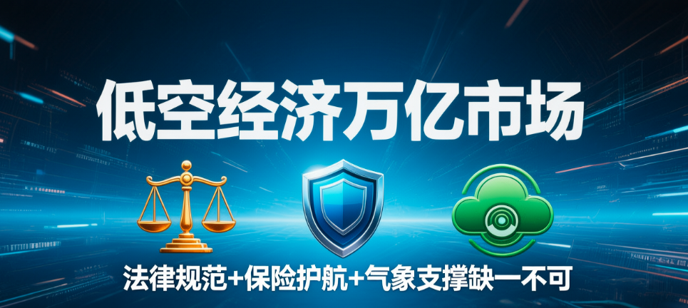 低空经济万亿市场,法律规范+保险护航+气象支撑缺一不可(图1) 低空经济万亿市场,法律规范+保险护航+气象支撑缺一不可(图1)