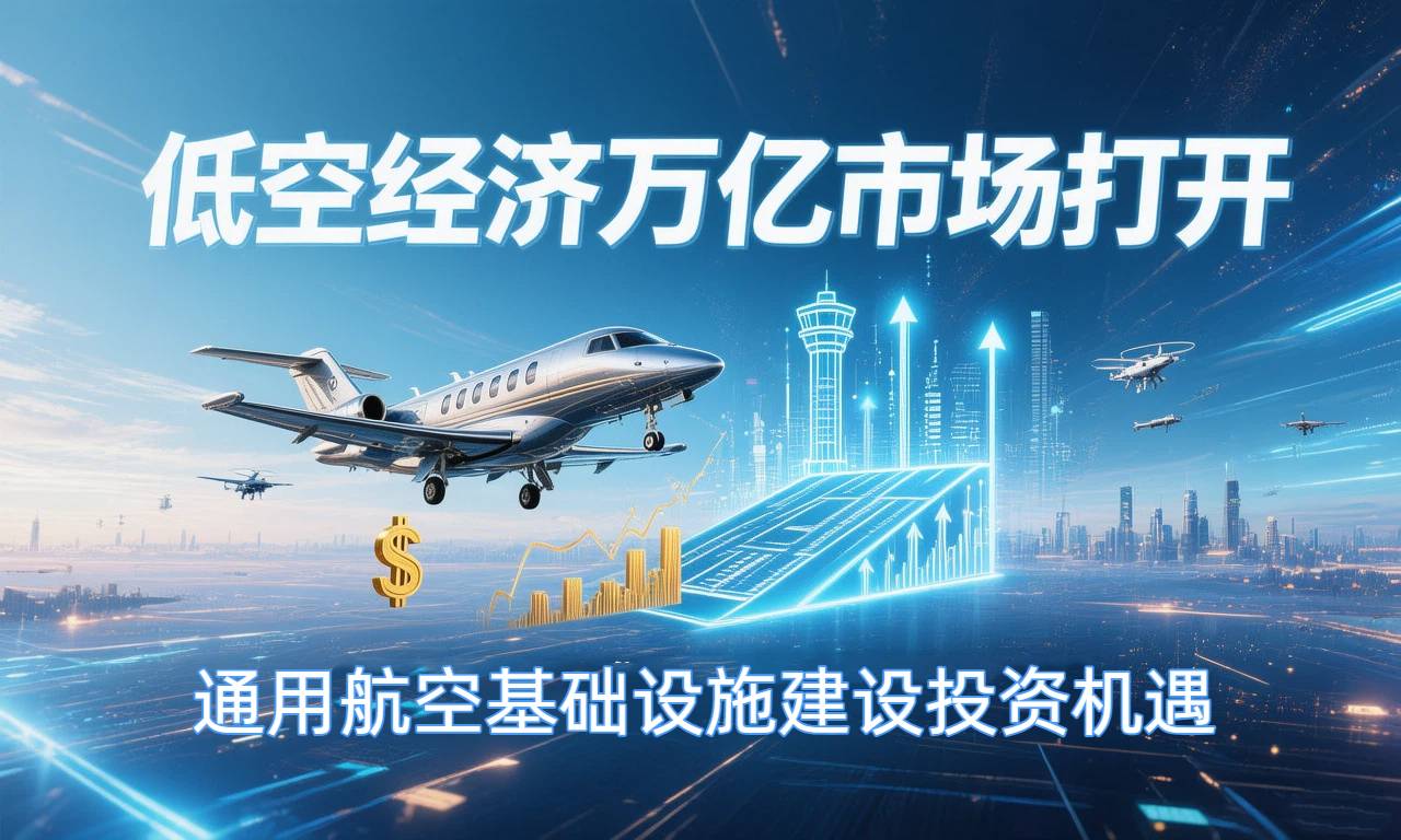 低空经济万亿市场打开，通用航空基础设施建设投资机遇(图1)