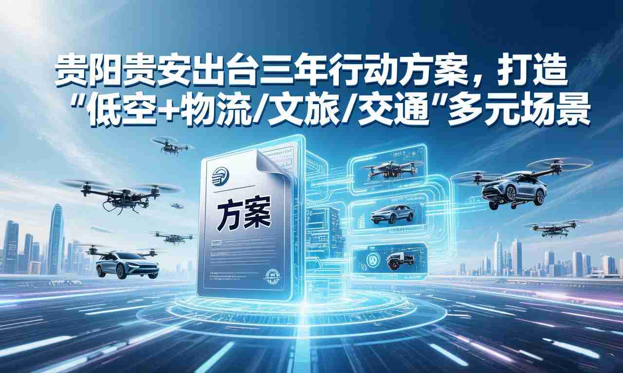 贵阳贵安出台三年行动方案,打造“低空+物流/文旅/交通”多元场景(图1) 贵阳贵安出台三年行动方案,打造“低空+物流/文旅/交通”多元场景(图1)