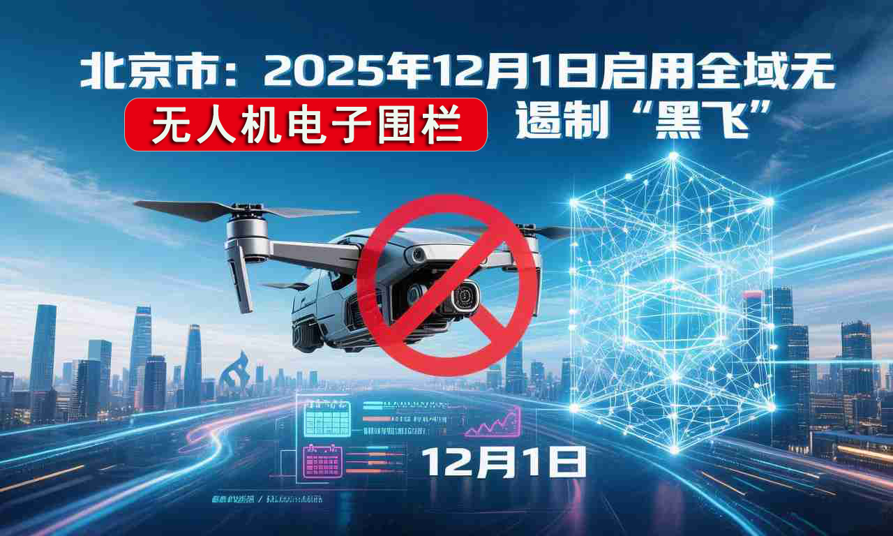 北京市:2025年12月1日启用全域无人机电子围栏,遏制“黑飞(图1) 北京市:2025年12月1日启用全域无人机电子围栏,遏制“黑飞(图1)