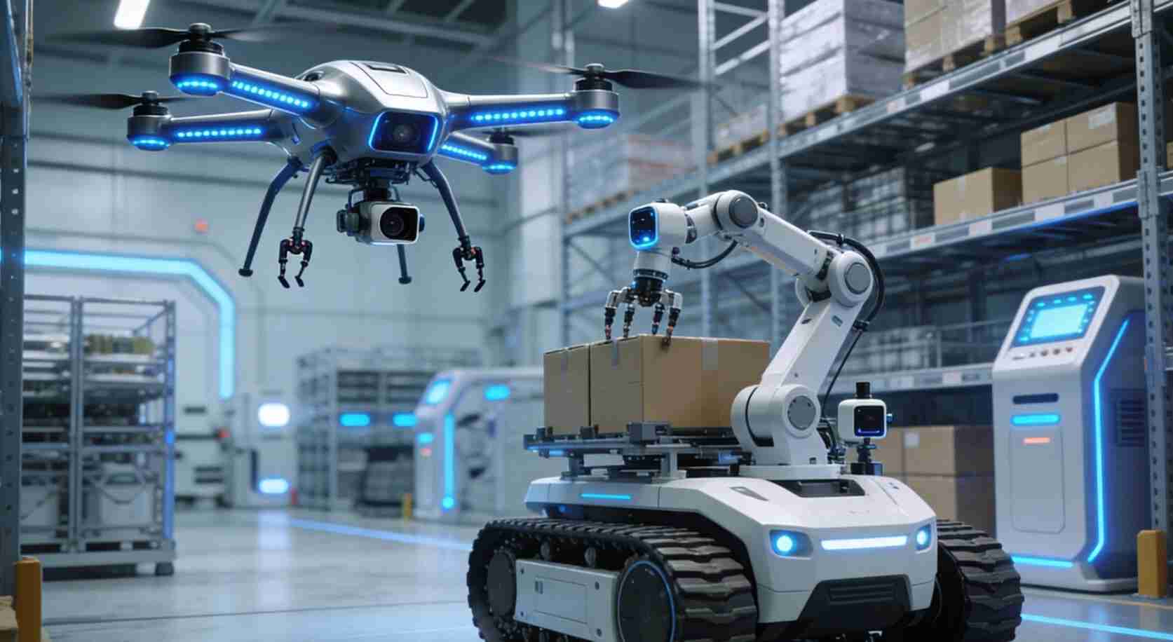 飞越山海：当无人机“牵手”机器人，解锁物流新速度(图1)