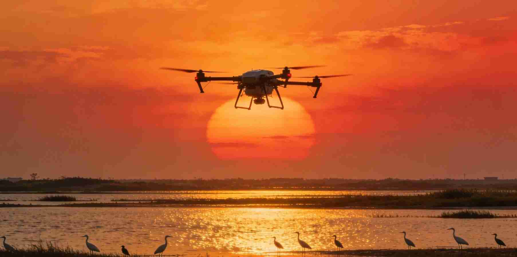 低空守护碧海蓝天 生态科技绘就秦皇岛“观鸟胜境”(图1) 低空守护碧海蓝天 生态科技绘就秦皇岛“观鸟胜境”(图1)