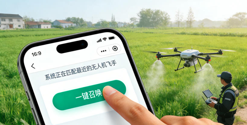 无人机“滴滴”服务:从手机下单到20分钟到田的智慧农业革命(图1) 无人机“滴滴”服务:从手机下单到20分钟到田的智慧农业革命(图1)
