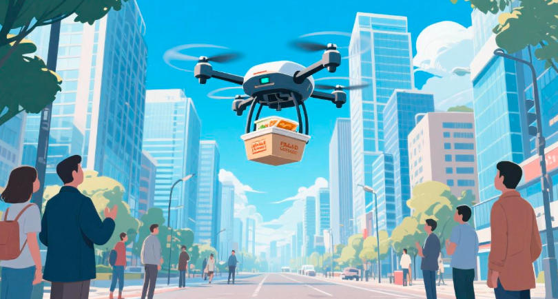 无人机外卖“送”出大产业!九江低空经济年收入破11亿,爆发增长超70%(图1) 无人机外卖“送”出大产业!九江低空经济年收入破11亿,爆发增长超70%(图1)