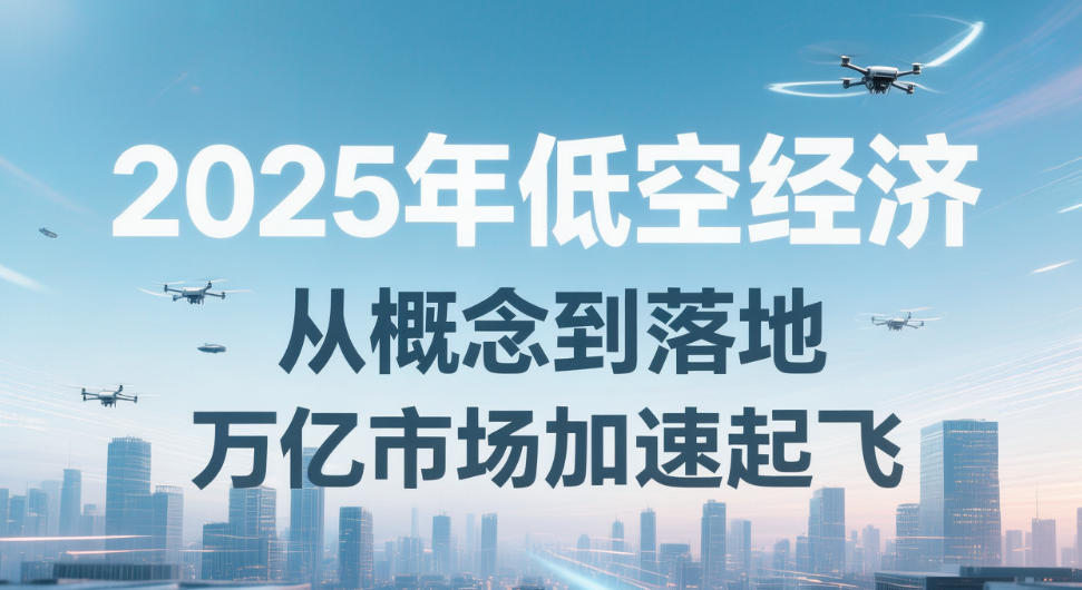 2025年低空经济，从概念到落地，万亿市场加速起飞(图1)