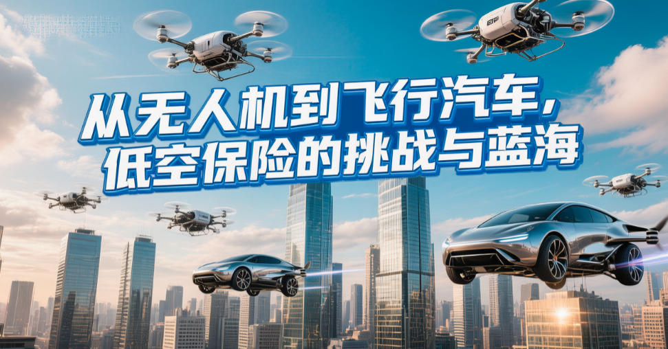 从无人机到飞行汽车，低空保险的挑战与蓝海(图1)
