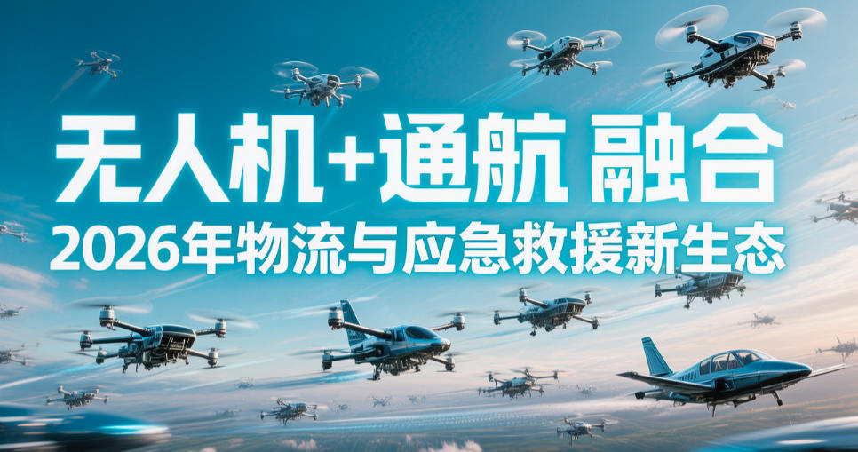 “无人机+通航”融合,2026年物流与应急救援新生态(图1) “无人机+通航”融合,2026年物流与应急救援新生态(图1)