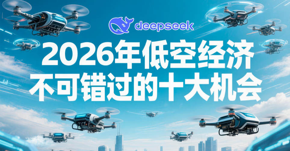 DeepSeek：2026年低空经济不可错过的十大机会