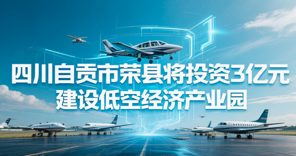 四川自贡市荣县将投资3亿元建设低空经济产业园(图1)