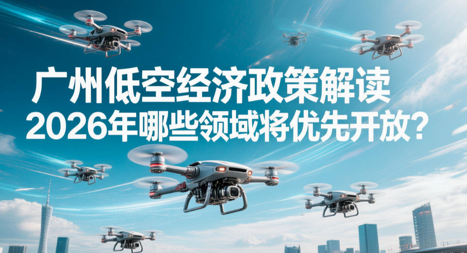 广州低空经济政策解读，2026年哪些领域将优先开放？(图1)