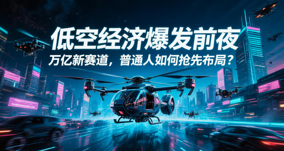 低空经济爆发前夜：万亿新赛道，普通人如何抢先布局？(图1)