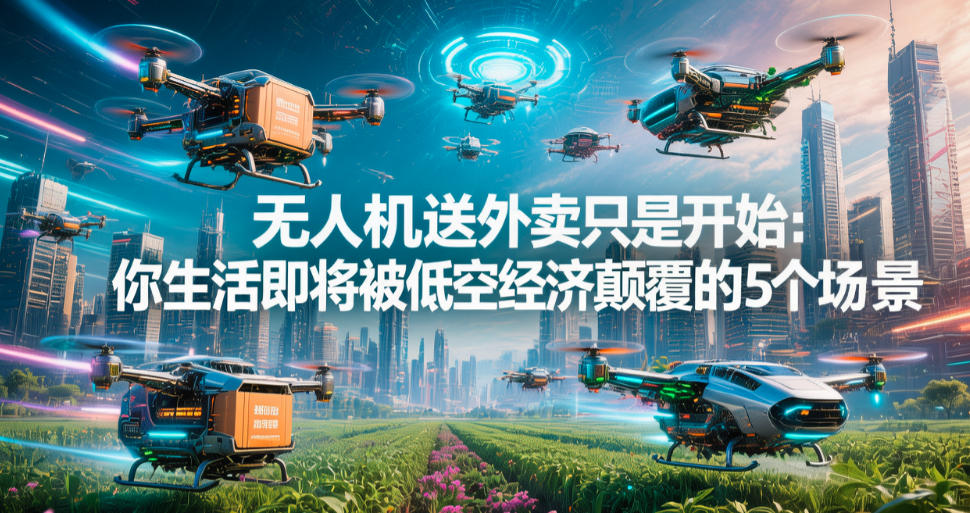 无人机送外卖只是开始：你生活即将被低空经济颠覆的5个场景