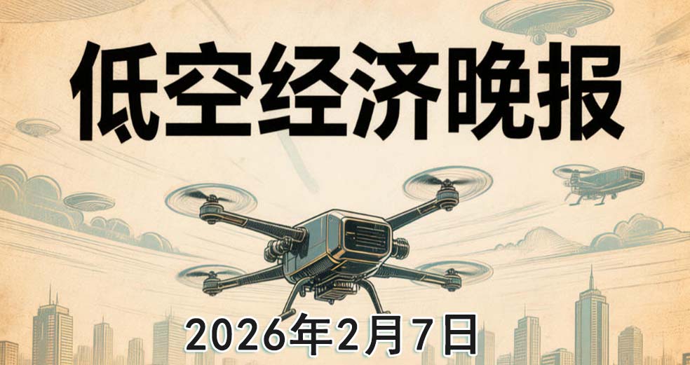 2026低空经济晚报：2月7日 晚20点