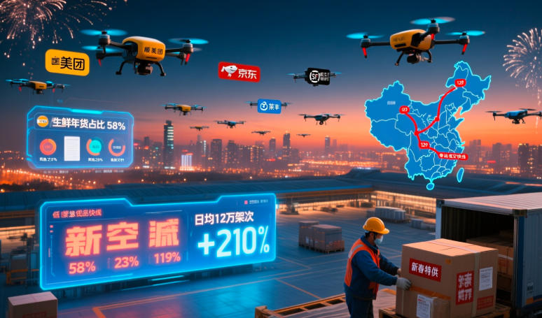 春运低空物流提速，审批缩至2小时便民