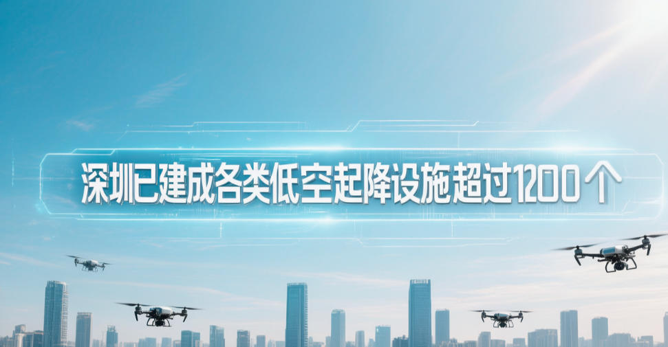 深圳已建成各类低空起降设施超过1200个