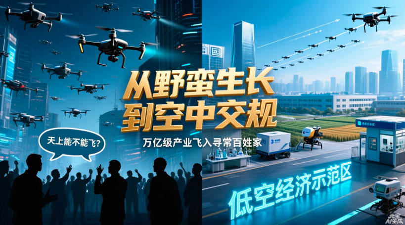 中国低空经济立法全球领先？对比欧美监管路径有何不同