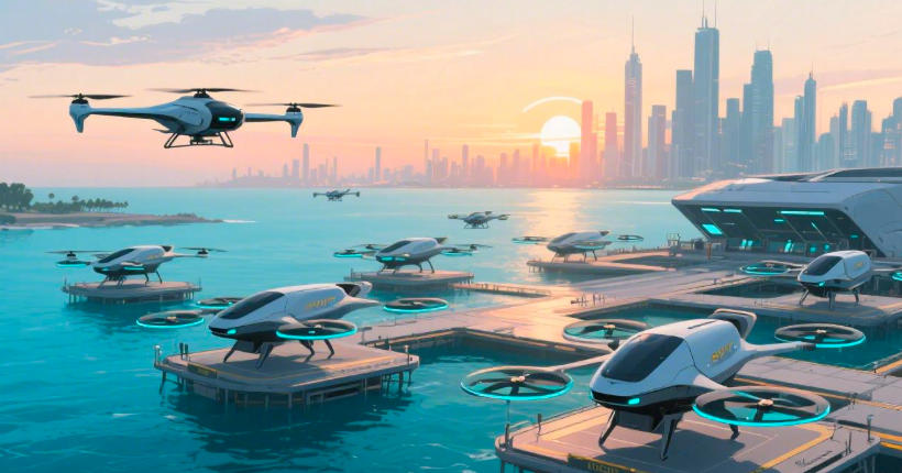 春晚成低空科技“检阅场”：eVTOL、翼龙无人机齐，国产航空器亮相(图1)