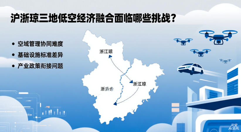 沪浙琼三地低空经济融合面临哪些挑战?(图1) 沪浙琼三地低空经济融合面临哪些挑战?(图1)