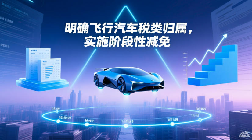 明确飞行汽车税类归属，实施阶段性减免(图1)