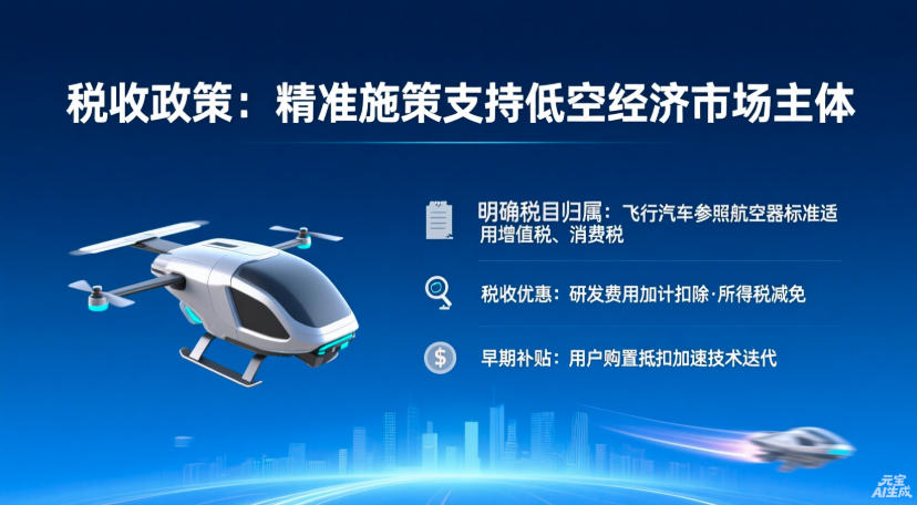 税收政策：精准施策支持低空经济市场主体(图1)