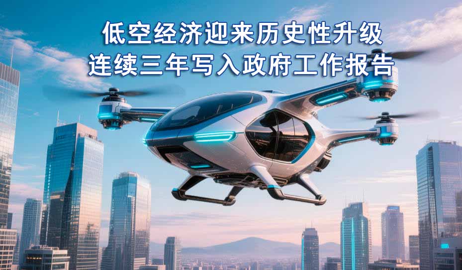 低空经济迎来历史性升级，连续三年写入政府工作报告