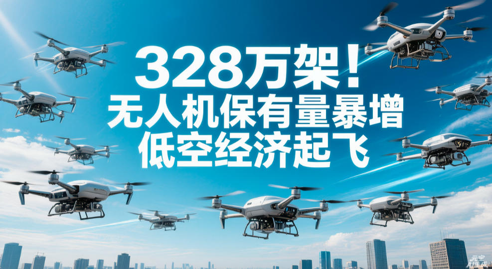 328万架！无人机保有量暴增，低空经济起飞