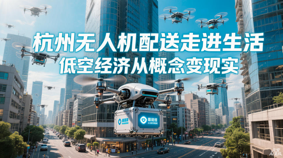 杭州无人机配送走进生活，低空经济从概念变现实