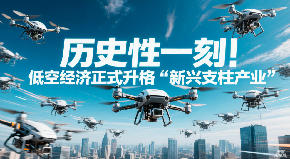 历史性一刻！低空经济正式升格“新兴支柱产业”