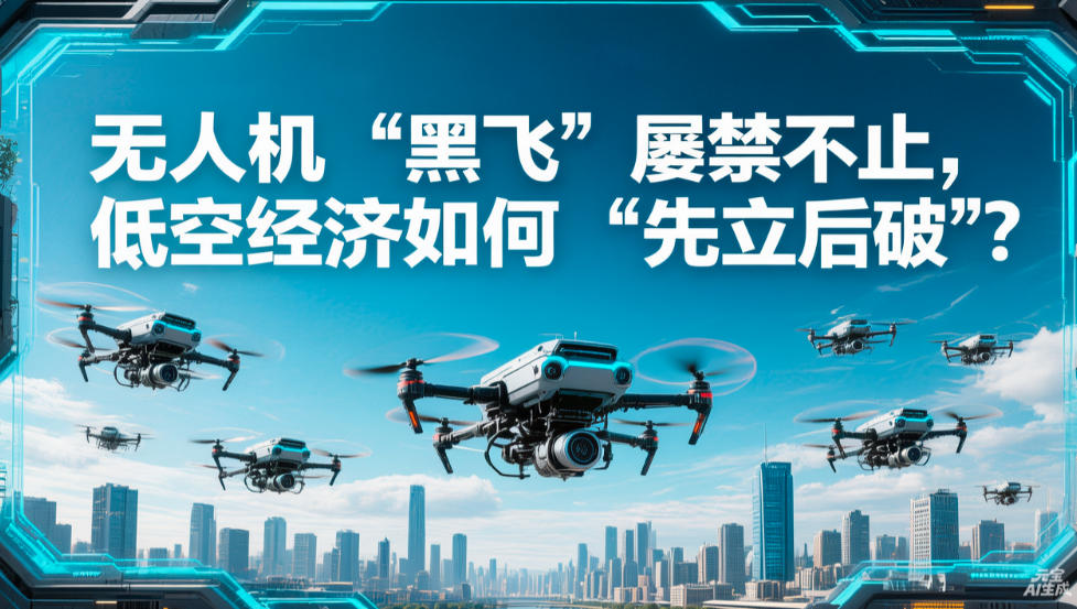 无人机“黑飞”屡禁不止,低空经济如何“先立后破”?(图1) 无人机“黑飞”屡禁不止,低空经济如何“先立后破”?(图1)