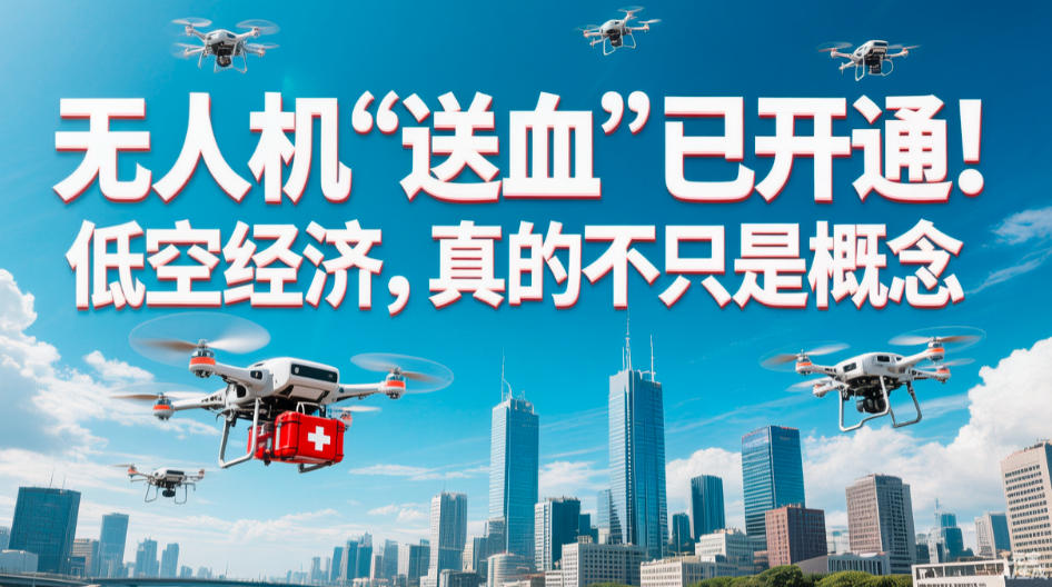 无人机“送血”已开通!低空经济,真的不只是概念(图1) 无人机“送血”已开通!低空经济,真的不只是概念(图1)