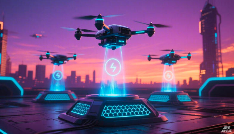 无人机无线充电+磁吸快拆！广州职教生攻克行业痛点(图1)