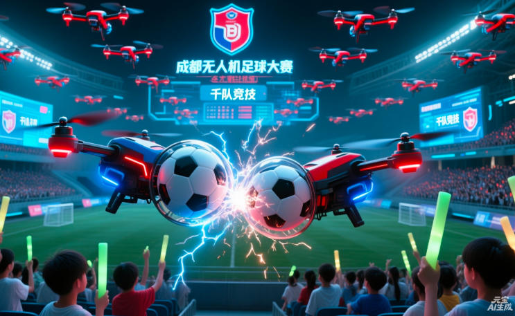 成都无人机足球大赛千队竞技促低空科普(图1) 成都无人机足球大赛千队竞技促低空科普(图1)