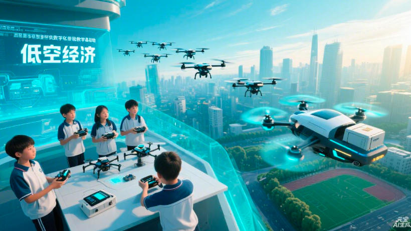 低空经济风口，青少年先飞一步