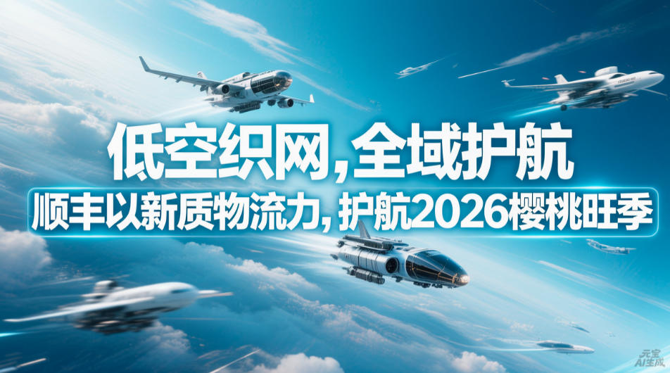 低空织网，全域护航：顺丰以新质物流力，护航2026樱桃旺季