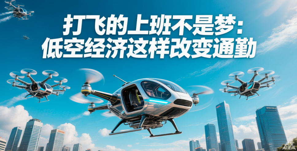 “打飞的”上班不是梦：低空经济这样改变通勤