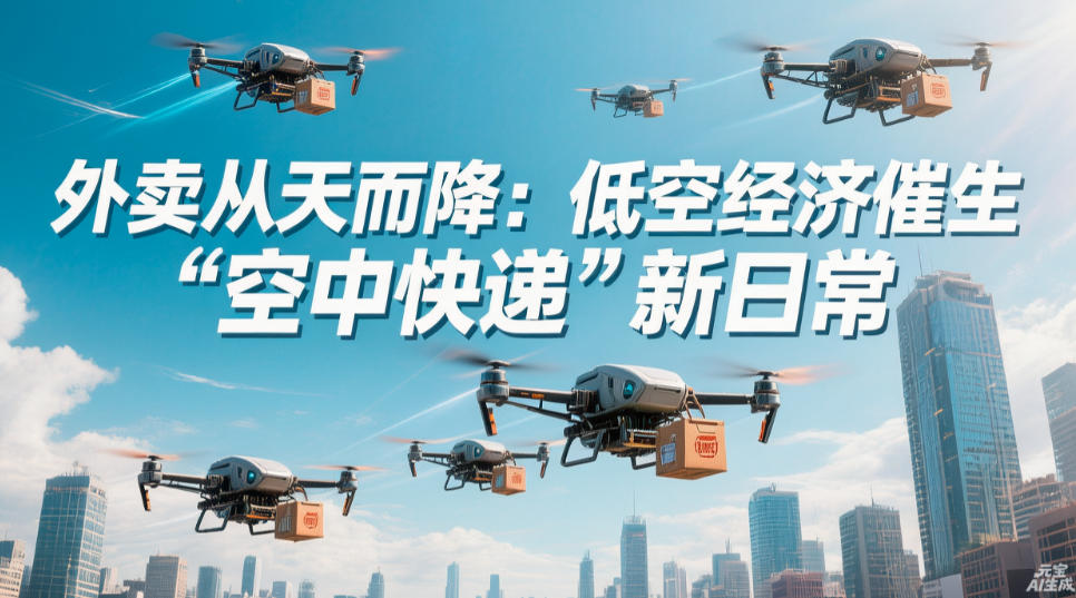 外卖从天而降：低空经济催生“空中快递”新日常