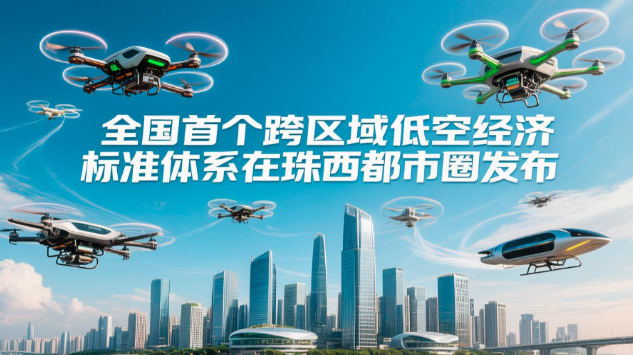 全国首个跨区域低空经济标准体系在珠西都市圈发布(图1) 全国首个跨区域低空经济标准体系在珠西都市圈发布(图1)