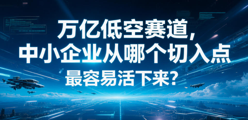 万亿低空赛道,中小企业从哪个切入点最容易活下来?(图1) 万亿低空赛道,中小企业从哪个切入点最容易活下来?(图1)