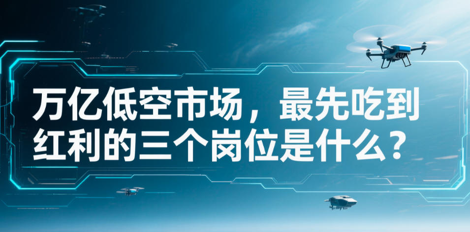 万亿低空市场,最先吃到红利的三个岗位是什么?(图1) 万亿低空市场,最先吃到红利的三个岗位是什么?(图1)
