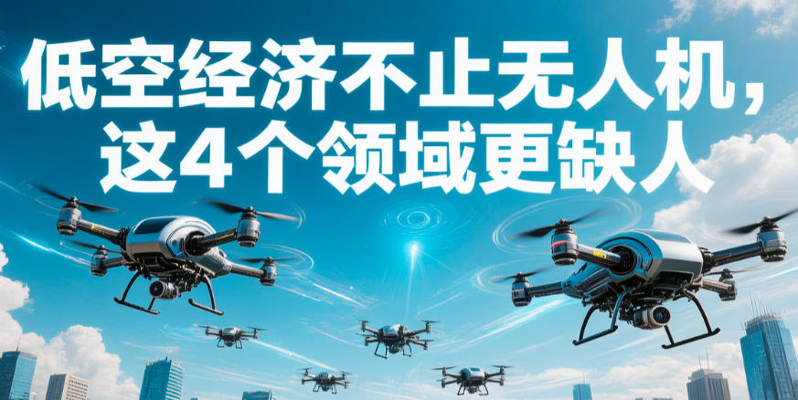 低空经济不止无人机,这4个领域更缺人(图1) 低空经济不止无人机,这4个领域更缺人(图1)