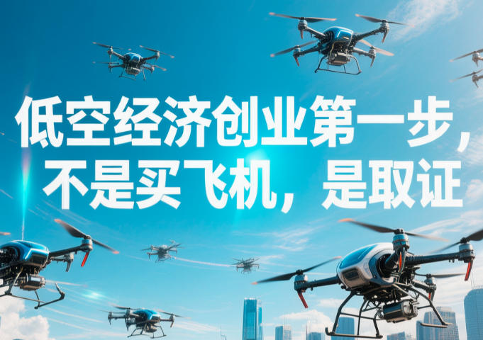 低空经济创业第一步，不是买飞机，是取证(图1)